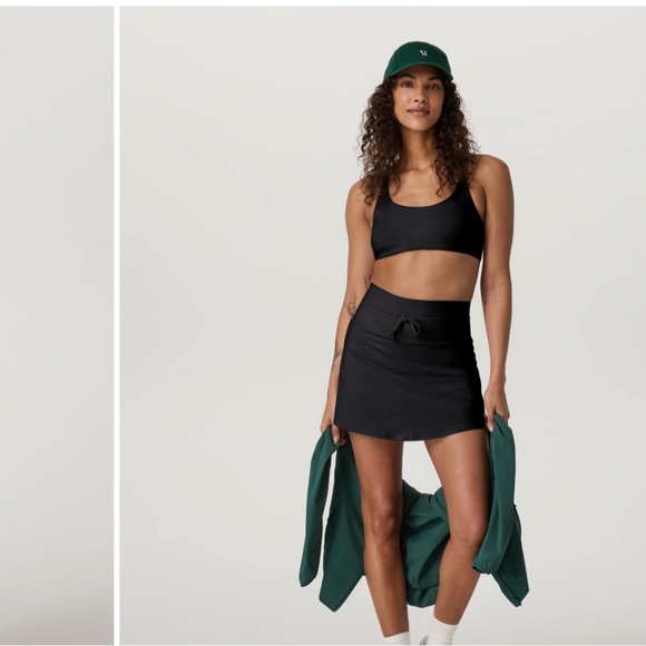 Vuori Black Athletic Skort with Built-In Shorts - Picture 3 of 8